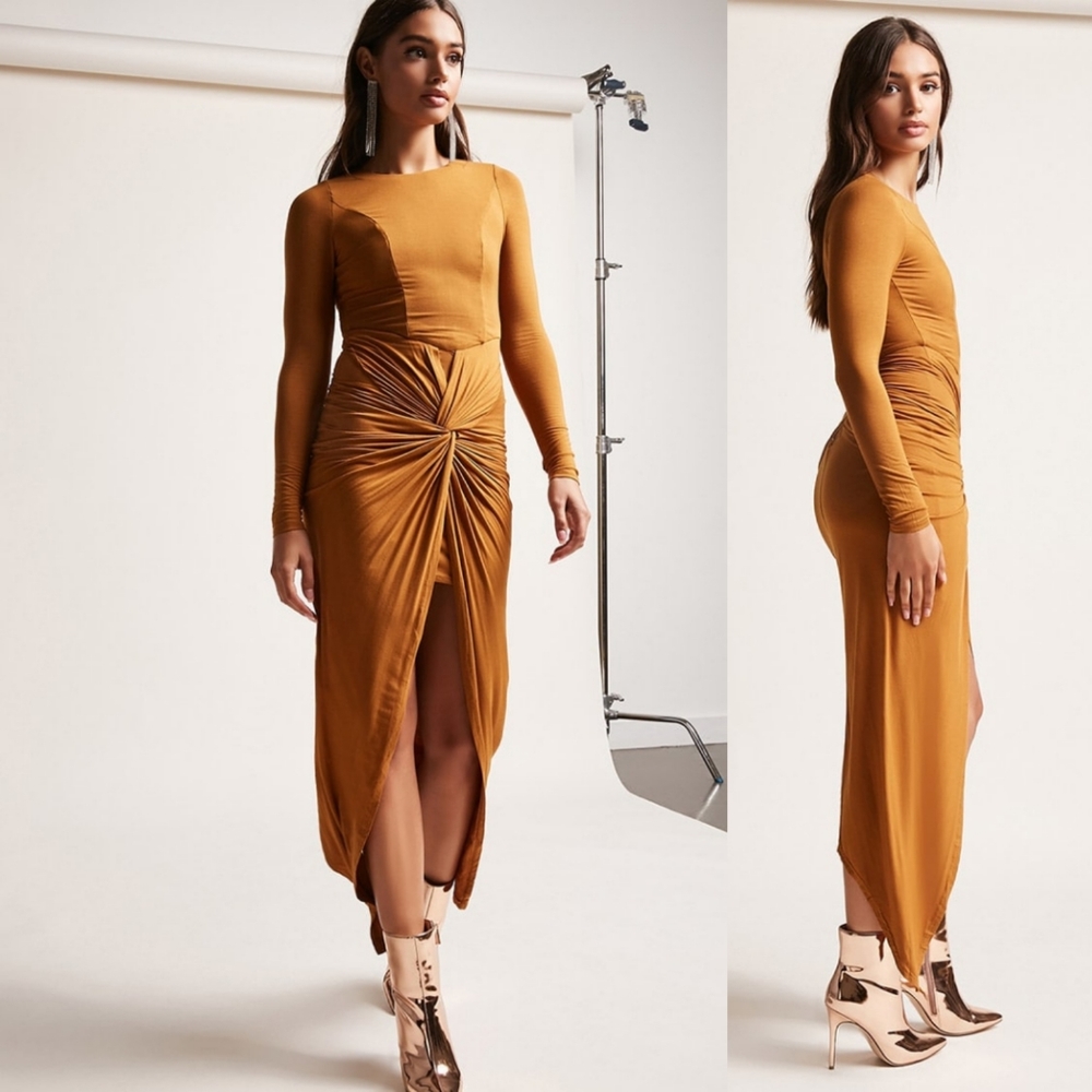 Forever 21 Twist-Front Tulip Dress